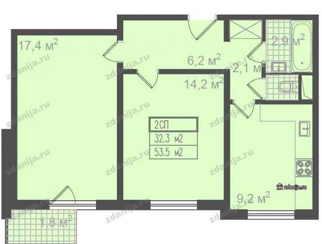 Аренда двухкомнатной квартиры на г Москва, ул Миклухо-Маклая, д 20, метро Беляево, г. Москва