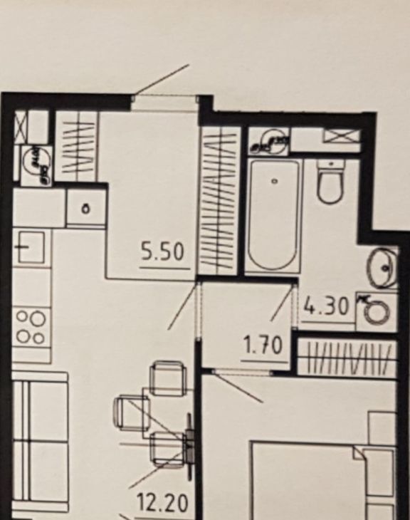 Сдается 1-к квартира на улица 1-я Ватутинская, 12к2, метро Коммунарка, г. Москва