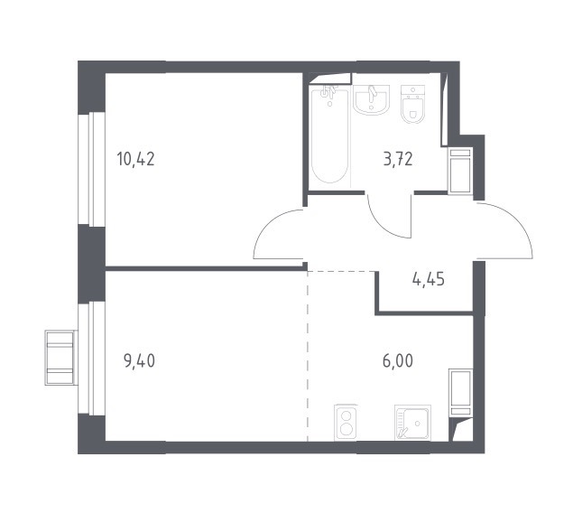 Сдам 2к квартиру на Московская обл, г Домодедово, село Ям, ул Мезенцева, д 14, метро Домодедовская, г. Москва