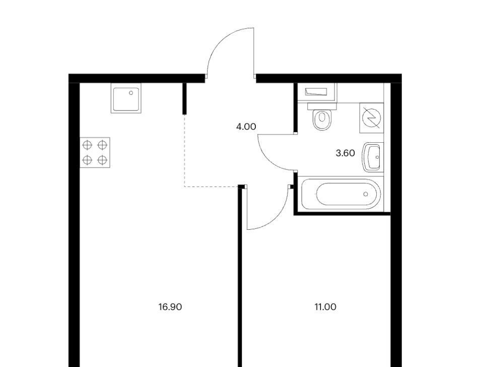 Сдается двухкомнатная квартира на Новоостаповская улица, 7к1, метро Дубровка (Люблинская линия), г. Москва