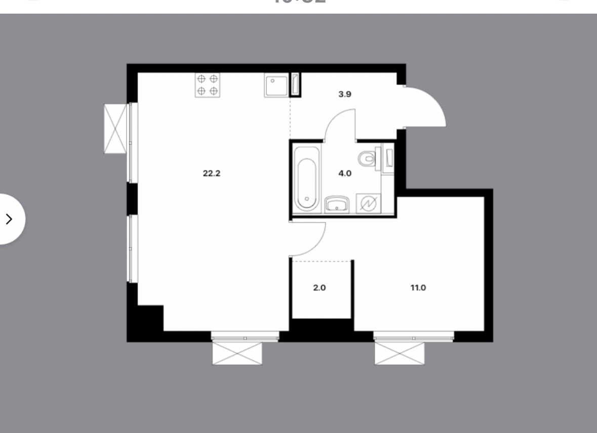 Снять 1-комнатную квартиру на г Москва, ул Большая Очаковская, д 2 к 2, метро Мичуринский проспект, г. Москва