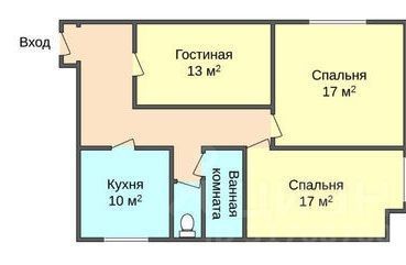 Сдам 3-к квартиру на Варсонофьевский переулок, 4С1, метро Охотный ряд, г. Москва