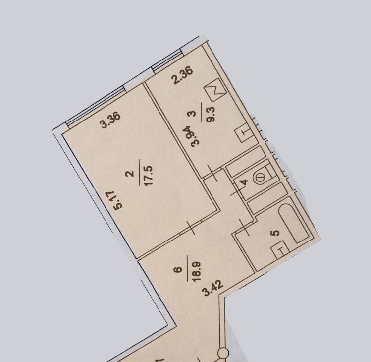 Аренда 1к квартиры на Никулинская улица, 12К1, метро Озёрная, г. Москва