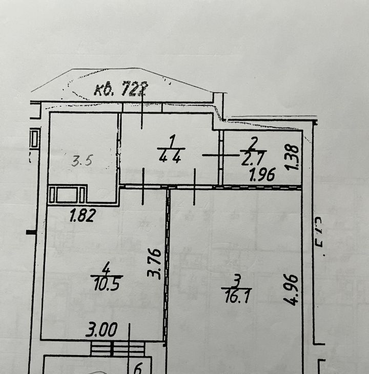 Снять однокомнатную квартиру на Производственная улица, 8к1, метро Солнцево, г. Москва
