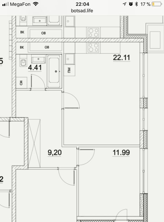 Сдаю 3-комнатную квартиру на Лазоревый проезд, 1Ак1, метро Ботанический сад, г. Москва