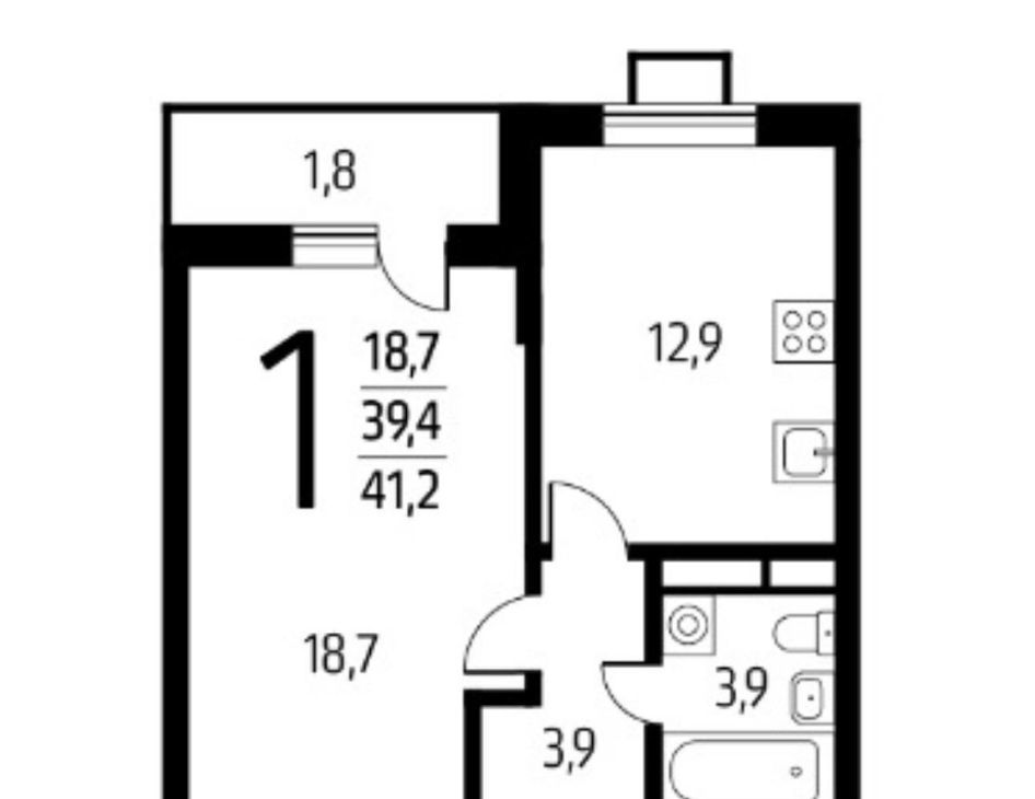 Сдаю 1-к квартиру на 14, метро Ольховая, г. Москва