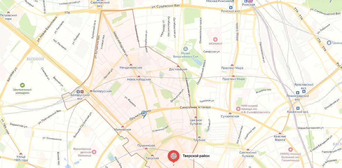 Сдается 3-комнатная квартира на Садовая-Триумфальная улица, 18-20, метро Чеховская, г. Москва