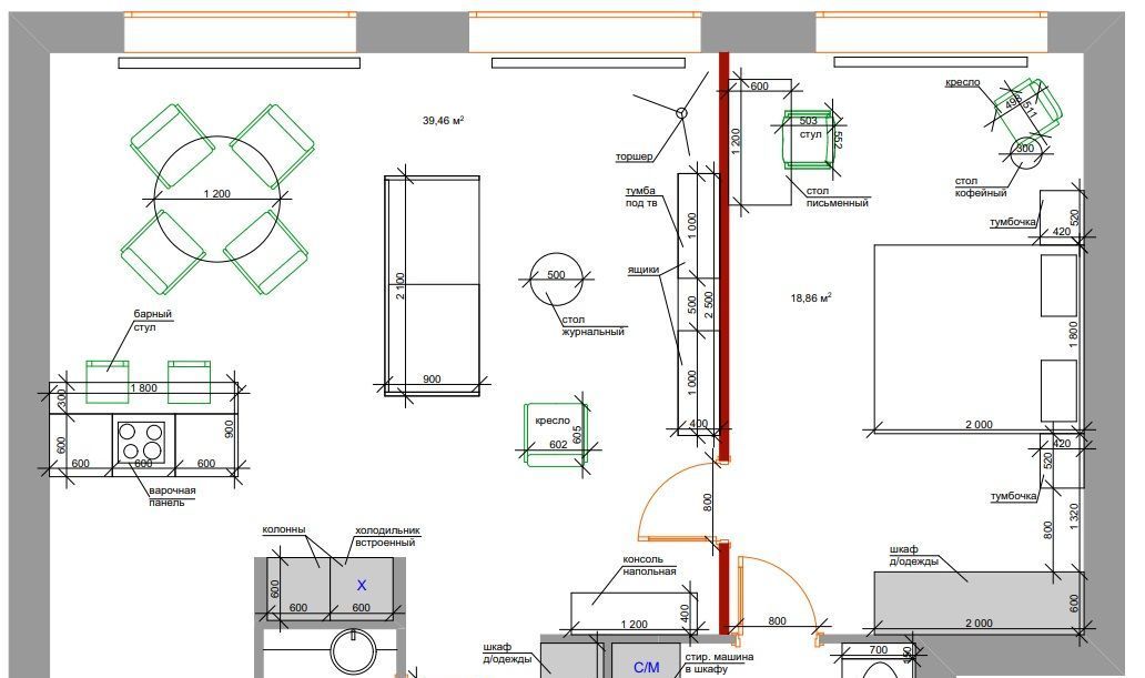 Снять двухкомнатную квартиру на проспект Генерала Дорохова, 39к1, метро Минская, г. Москва