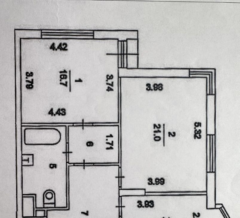 Сдается 2к квартира на Погонный проезд, 3ак2, г. Москва