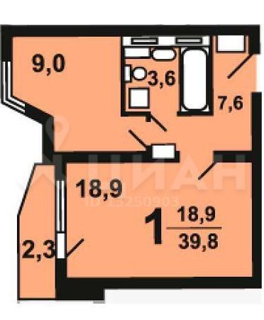 Продается 1-к квартира на Московская обл, г Красногорск, Красногорский б-р, д 26, метро Мякинино, г. Москва
