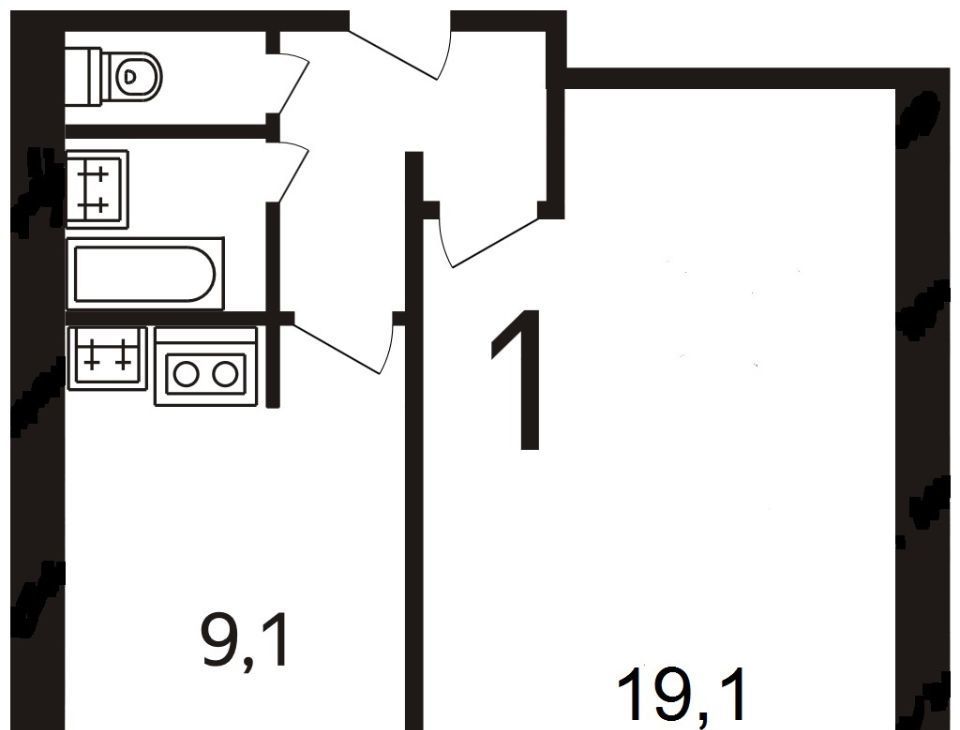 Снять 1-к квартиру на Кастанаевская улица, 35К2, метро Пионерская, г. Москва