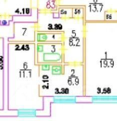 Сдам 2-комнатную квартиру на Смоленская улица, 7, метро Парк культуры, г. Москва