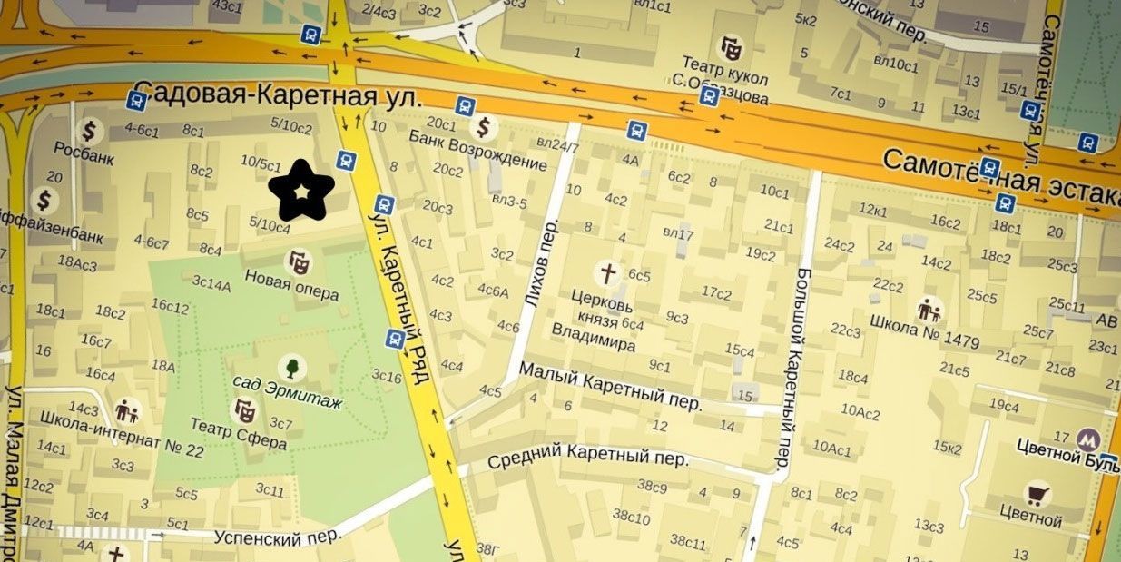 Аренда 3х-комнатной квартиры на улица Каретный Ряд, 5/10С2, метро Чеховская, г. Москва