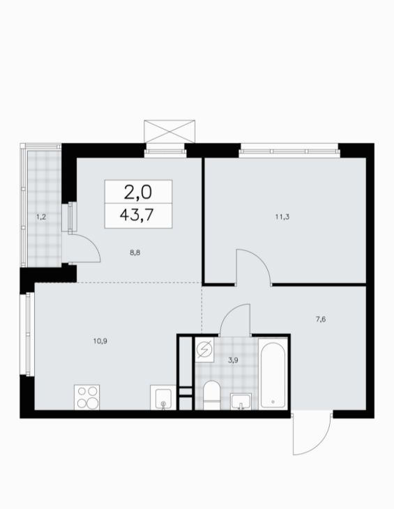 Сдается 2к квартира на проспект Куприна, 3к3, метро Ольховая, г. Москва