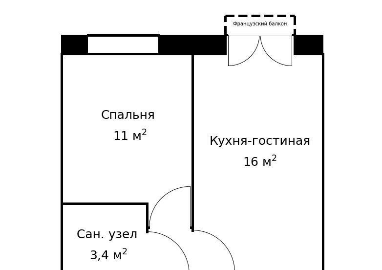 Снять однокомнатную квартиру на Пулковская улица, 2, метро Водный стадион, г. Москва