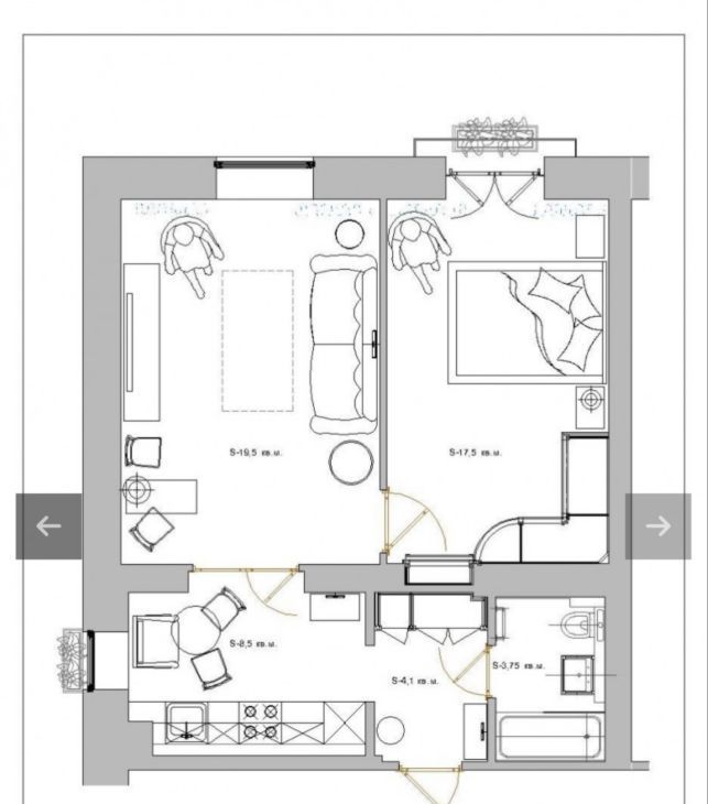 Сдаю 2-к квартиру на Кутузовский проспект, 21, метро Киевская, г. Москва