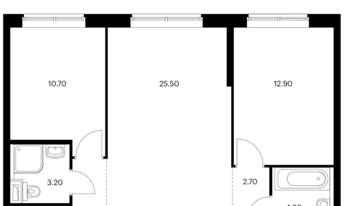 Сдается 2х-комнатная квартира на Барклая улица, 6Ак1, метро Фили, г. Москва