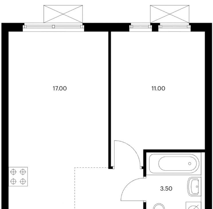 Снять 2к квартиру на 2-й Нагатинский проезд, 2/3, метро Нагатинская, г. Москва