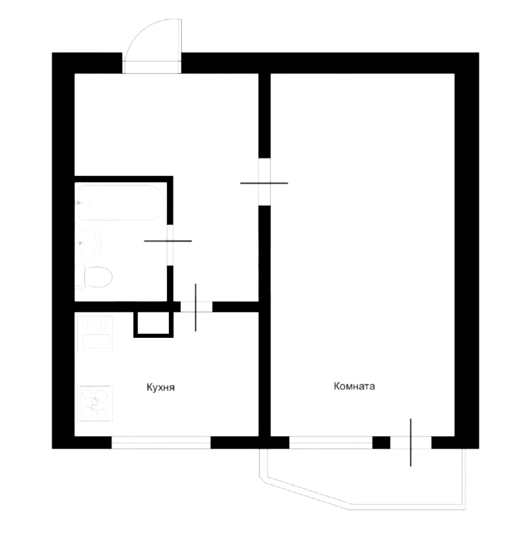 Снять однокомнатную квартиру на г Москва, ул Маршала Голованова, д 1, метро Марьино, г. Москва