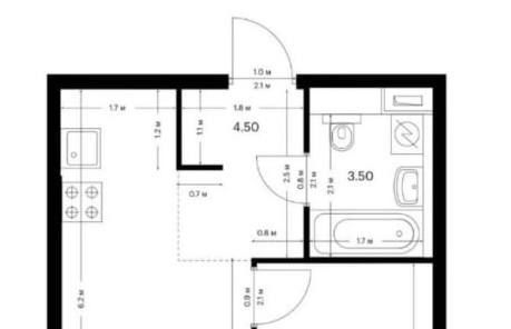 Сдаю 2х-комнатную квартиру на улица Уточкина, 8к1, метро Бунинская аллея, г. Москва