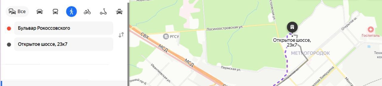 Аренда однокомнатной квартиры на Открытое шоссе, 23К7, метро Партизанская, г. Москва