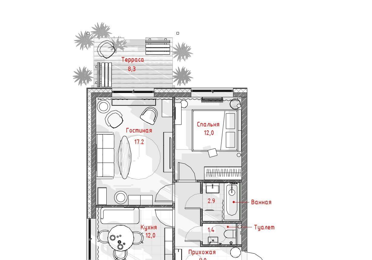 Сдам 2х-комнатную квартиру на проспект Новосередневский, 19, метро Прокшино, г. Москва