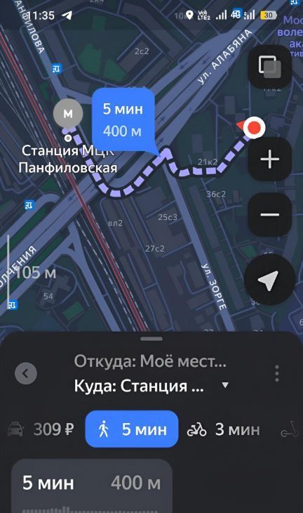 Сдам 1-комнатную квартиру на улица Алабяна, 19К2, метро Сокол, г. Москва