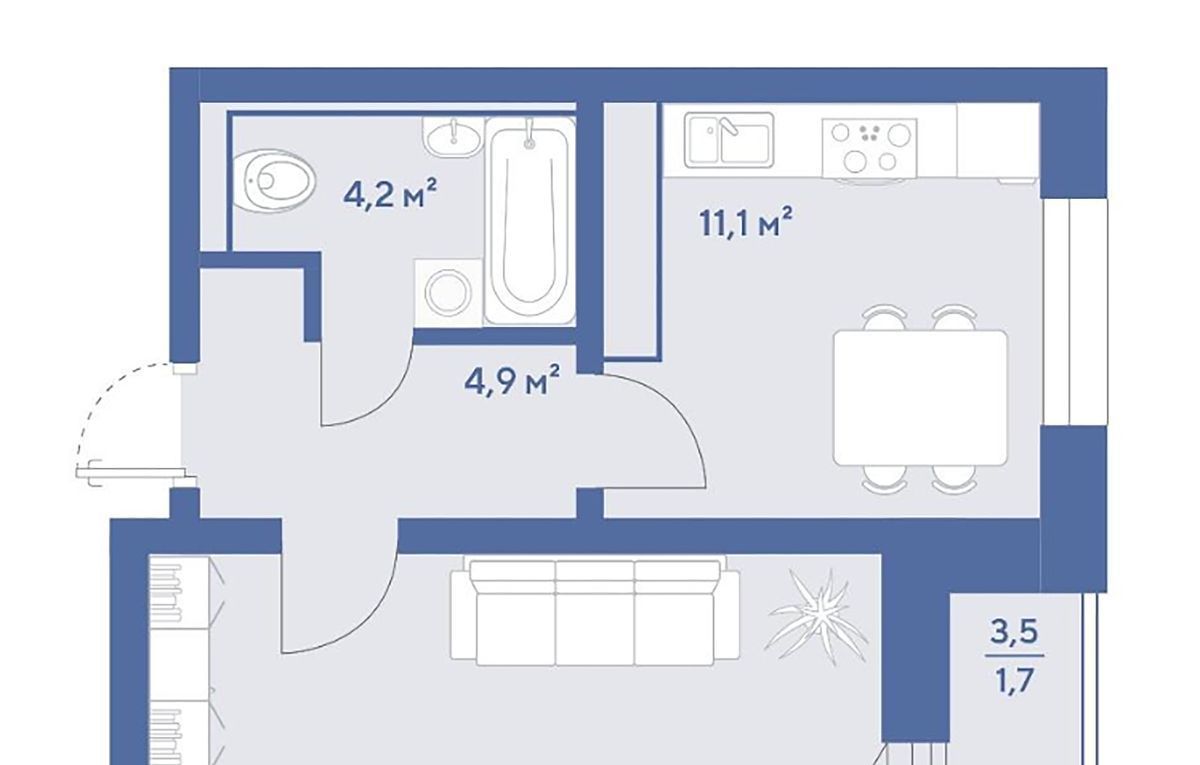 Сдается однокомнатная квартира на улица Городская, 10, метро Коммунарка, г. Москва