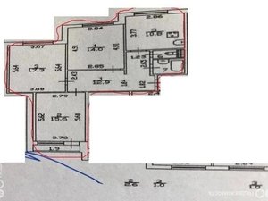 3-комнатная квартира: Санкт-Петербург, Шуваловский проспект, 55к1 (74.2 м²)