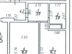 1-к кв. Краснодарский край, Краснодар ул. Евгении Жигуленко, 5к2 (47.0 м²)