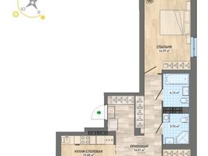 4-к кв. Свердловская область, Екатеринбург ул. Победы, 102 (82.9 м²)