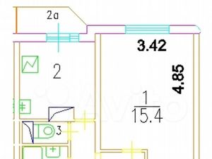 1-к кв. Москва Белореченская ул., 10К1 (34.7 м²)