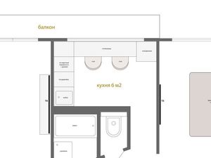 2-к кв. Санкт-Петербург ул. Ушинского, 15К1 (45.6 м²)