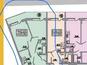 3-к кв. Воронежская область, Воронеж ул. Хользунова, 99Б (46.0 м²)