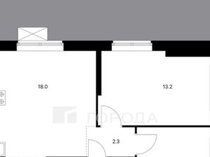 2-к кв. Москва Кавказский бул., 51к2 (52.5 м²)
