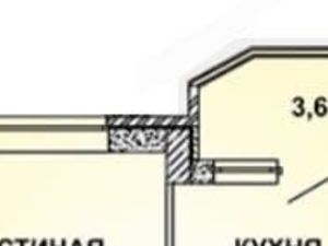 1-к кв. Краснодарский край, Краснодар ул. Конгрессная, 27 (38.0 м²)
