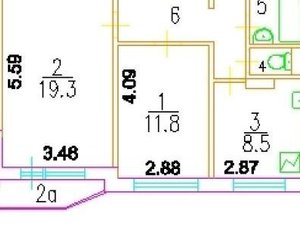 2-комнатная квартира: Москва, улица Намёткина, 9 (51.4 м²)