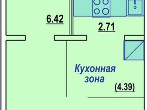 Студия Новосибирская область, Новосибирск ул. Виталия Потылицына, 7/3 (40.0 м²)