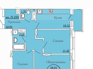 4-к кв. Новосибирская область, Новосибирск ул. Писарева, 42к1 (69.0 м²)