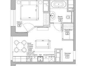1-комнатная квартира: Москва, Нововладыкинский проезд, 1к3 (39 м²)