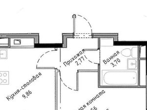 1-к кв. Санкт-Петербург Планерная ул., 95к1 (29.8 м²)