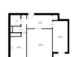 2-к кв. Москва ул. Гризодубовой, 1К1 (64.5 м²)