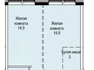 2-к кв. Москва Новоостаповская ул., 20 (42.2 м²)