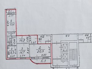 3-к кв. Санкт-Петербург Богатырский просп., 41К1 (73.5 м²)