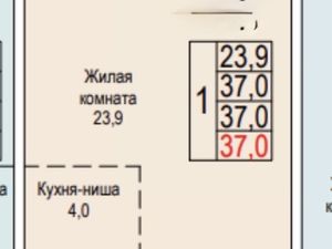 1-к кв. Москва Новоостаповская ул., 20 (37.0 м²)