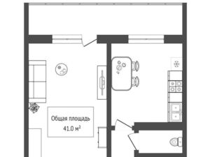1-к кв. Нижегородская область, Нижний Новгород ул. Героя Шнитникова, 10 (42.0 м²)