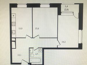2-к кв. Москва ул. Фонвизина, 18 (64.0 м²)