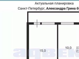 1-к кв. Санкт-Петербург бул. Александра Грина, 3 (34.0 м²)