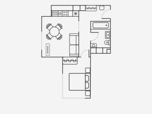 2-комнатная квартира: Москва, Шелепихинская набережная, 34к4 (45 м²)