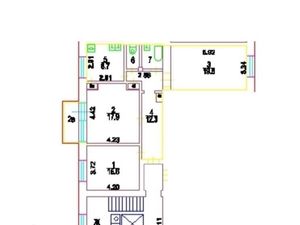 3-к кв. Москва Ленинский просп., 62/1 (80.0 м²)
